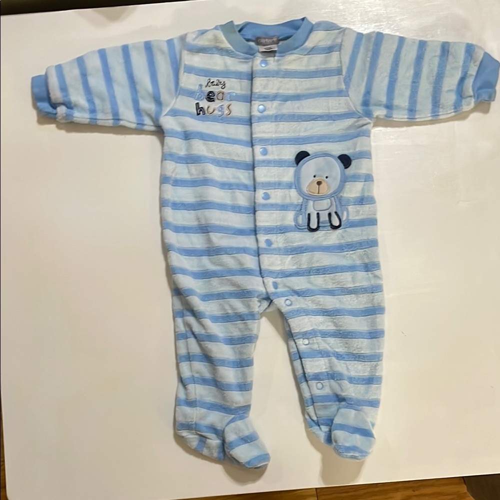 Blue Striped Kids One Piece